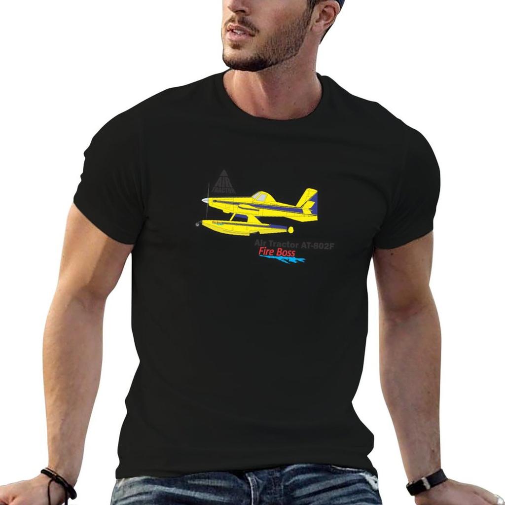 Air Tractor AT802F Fire Boss T-Shirt Simple Casual Short Sleeve Tee