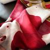 Ladies spring and summer Korean version imitation silk printing small square scarf silk scarf 71cm thin camellia sunscreen new scarf headscarf