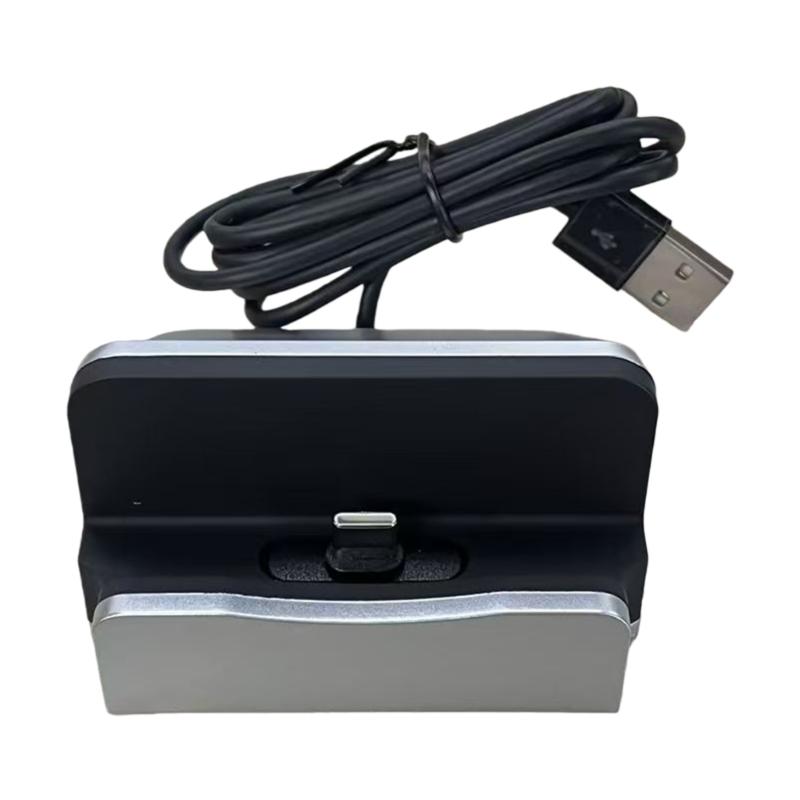 Type C Charging Dock 18W Fast Charging Double Color Black/White Compact Portable Wide Compatibility Safety Protections