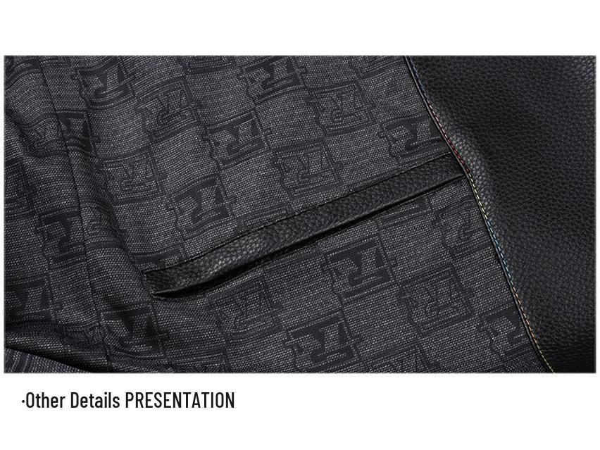 Trench-coat double boutonnage en cuir de mouton pour homme, Mi-mollet, Doublé velours