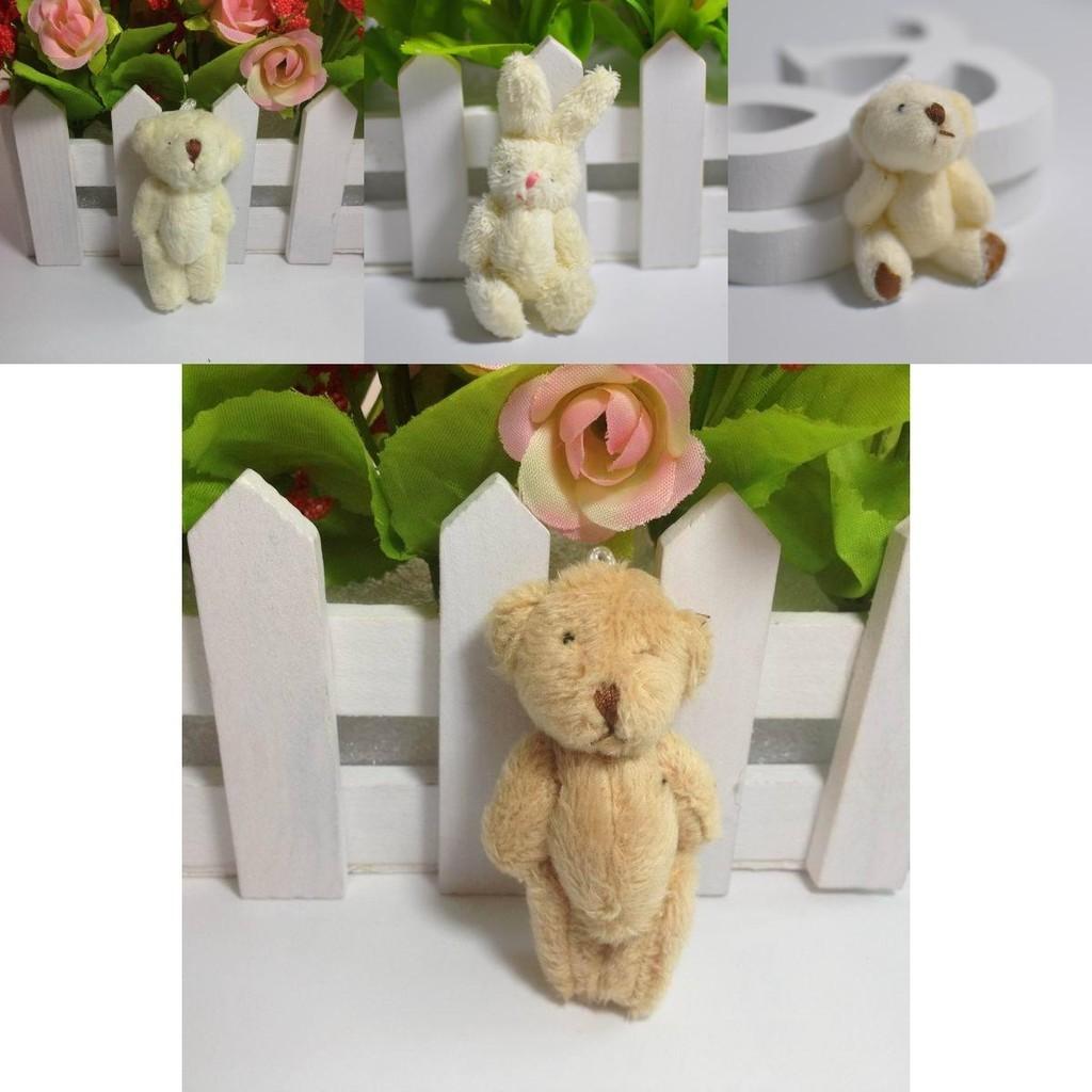 Adorable Mini Cute Plush Toy Tiny Rabbit Bear Doll With Soft And Cozy Feel