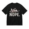 Men's Comfy Slight Stretch Breathable Classic T-Shirt Nope Dog Graphic Tee