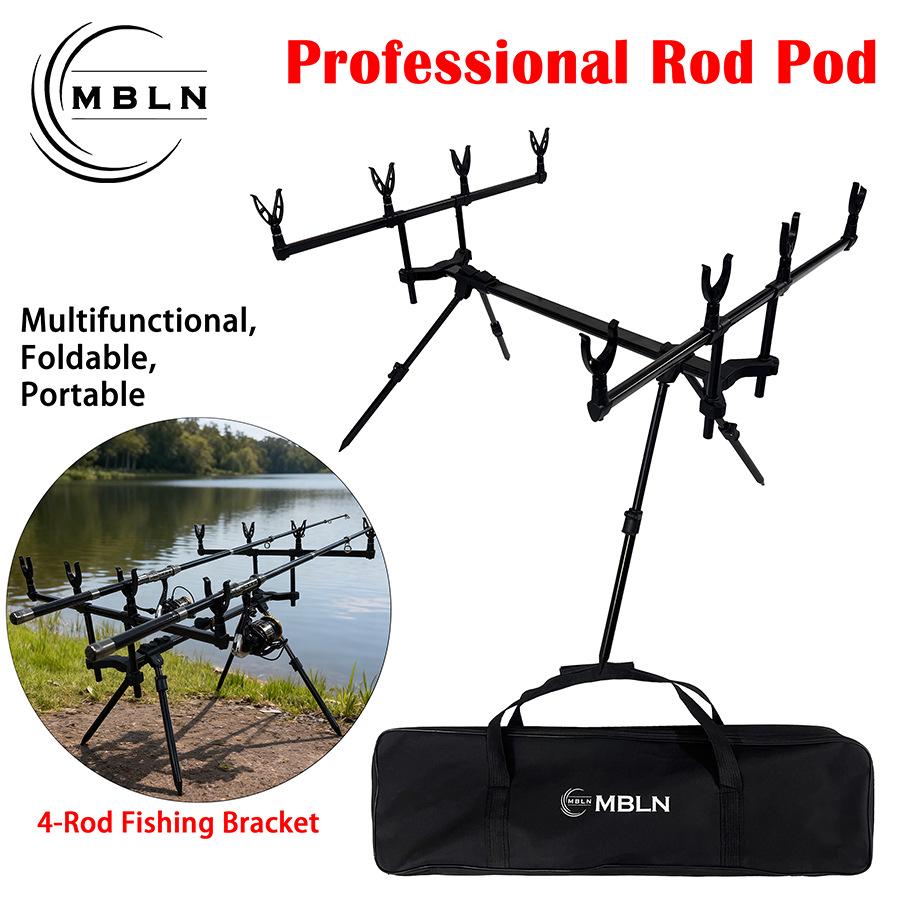 MBLN4 Adjustable Folding Aluminum Carp Fishing Rod Holder