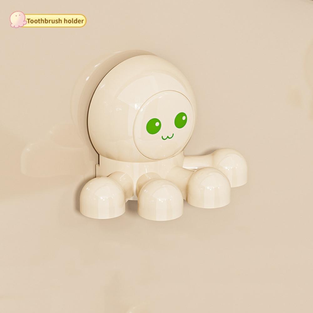 

Органайзер для зубных щеток в форме осьминога, экономящий место, крепление для зубных щеток на присоске, держатель для зубных щеток зелёный