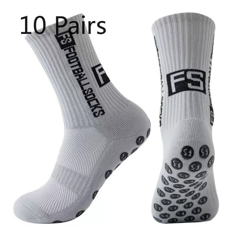 10 Pares de Meias de Futebol Masculinas Grossas para Lavar os Pés, Antiderrapantes, Absorventes de Suor, Desodorantes