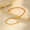 Dainty Double-layer Bead Chain Bracelet for Women,Gold Color Stainless Steel Waterproof Bracelets, Trendy Jewelry Gifts