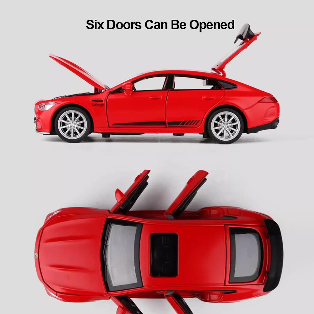 1:32 GT63 V8 C260L Car Model Toy Metal Body Sound Light Pull Back Alloy Diecast Simulation Vehicle Gift Toys For Boys Collection