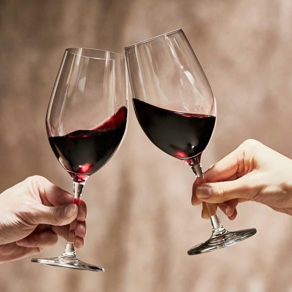 Toyo Sasaki Glass Wine Glass DIAMANT Wine 450ml Set of 6 Dishwasher Safe Unbreakable Good Design Award Glass Red Wine White Wine Thin Commercial Glass