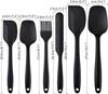 6PC Spatulas Set, Food Grade Silicone Spatulas Rubber Heat Resistant, Stainless Steel Core, Kitchen Utensil Nonstick for Cooking