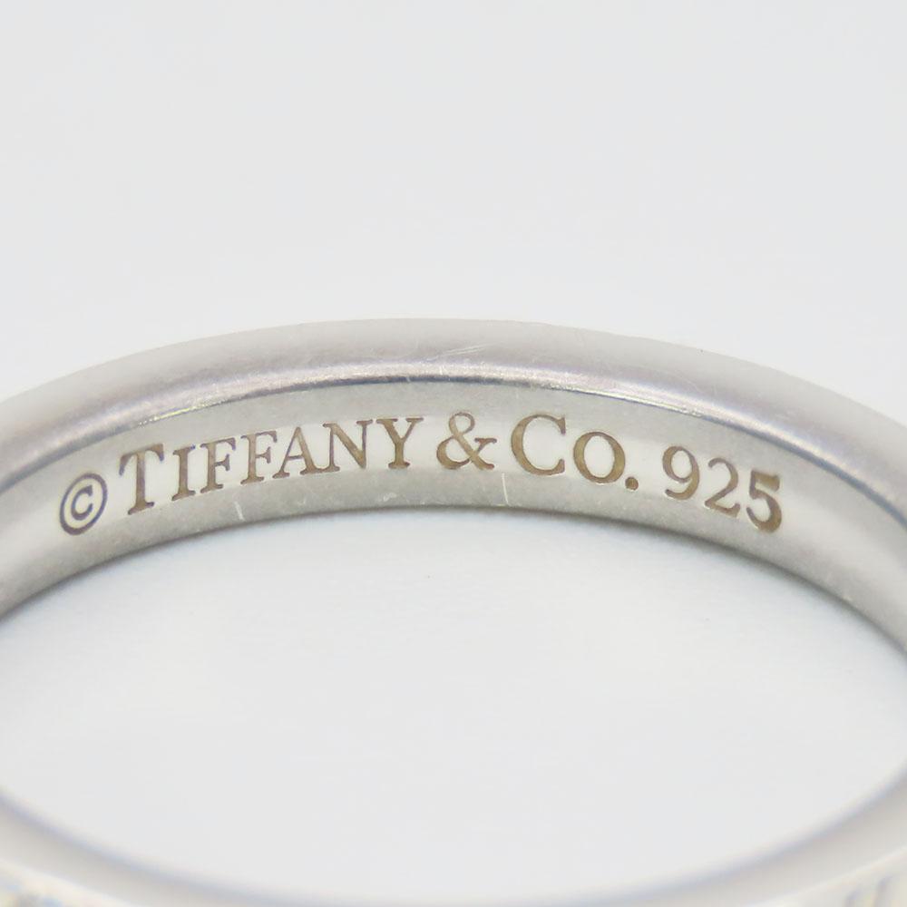Used TIFFANY&Co. Ring Notes narrowing New York EU#51 Silver925 3g Silver Accessories