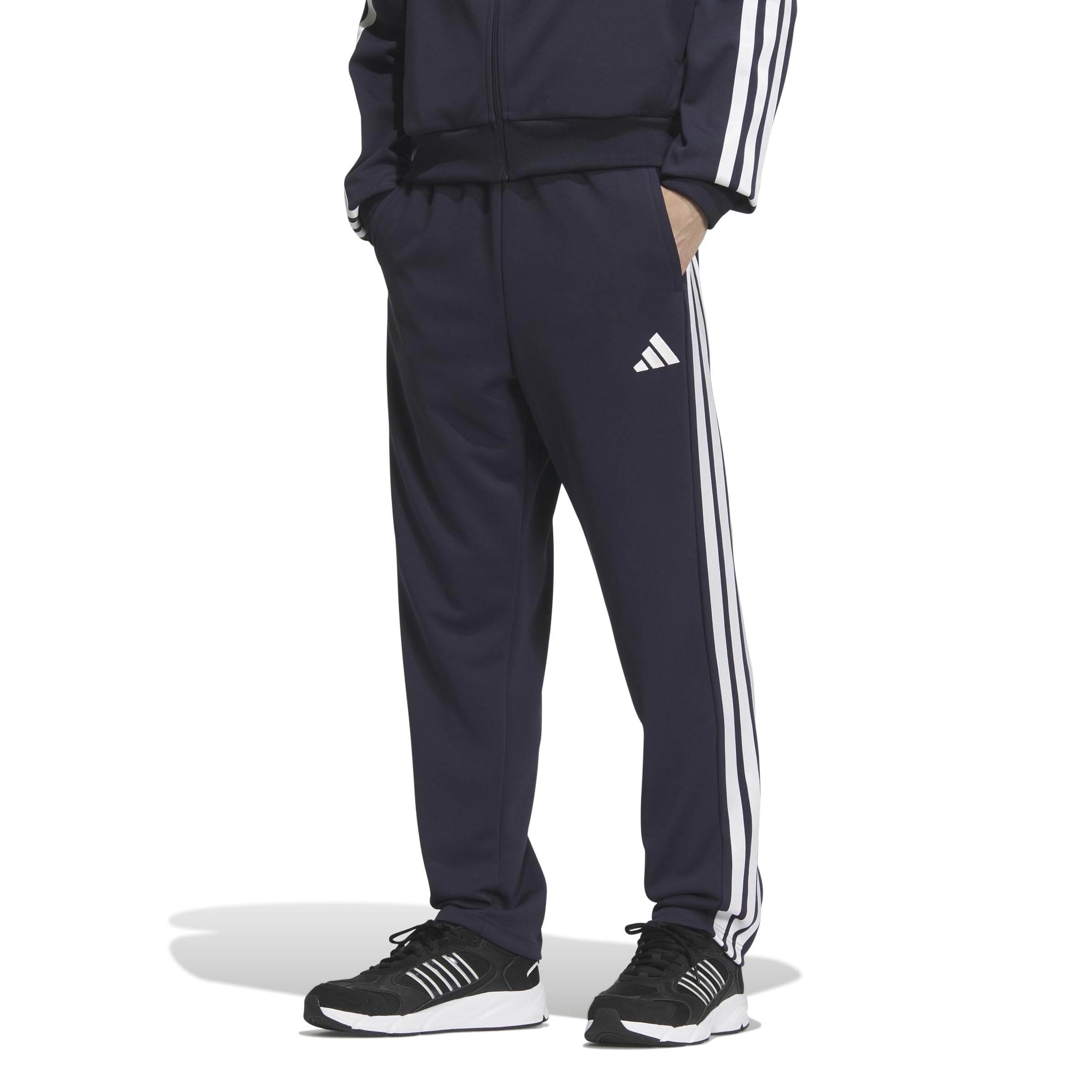 

Спортивные брюки Adidas JZR01 в цвете Legend Size a Jersey Bottom мужские с 3 полосками чернильные/белые (JV6983), XS, Маст-хэв
