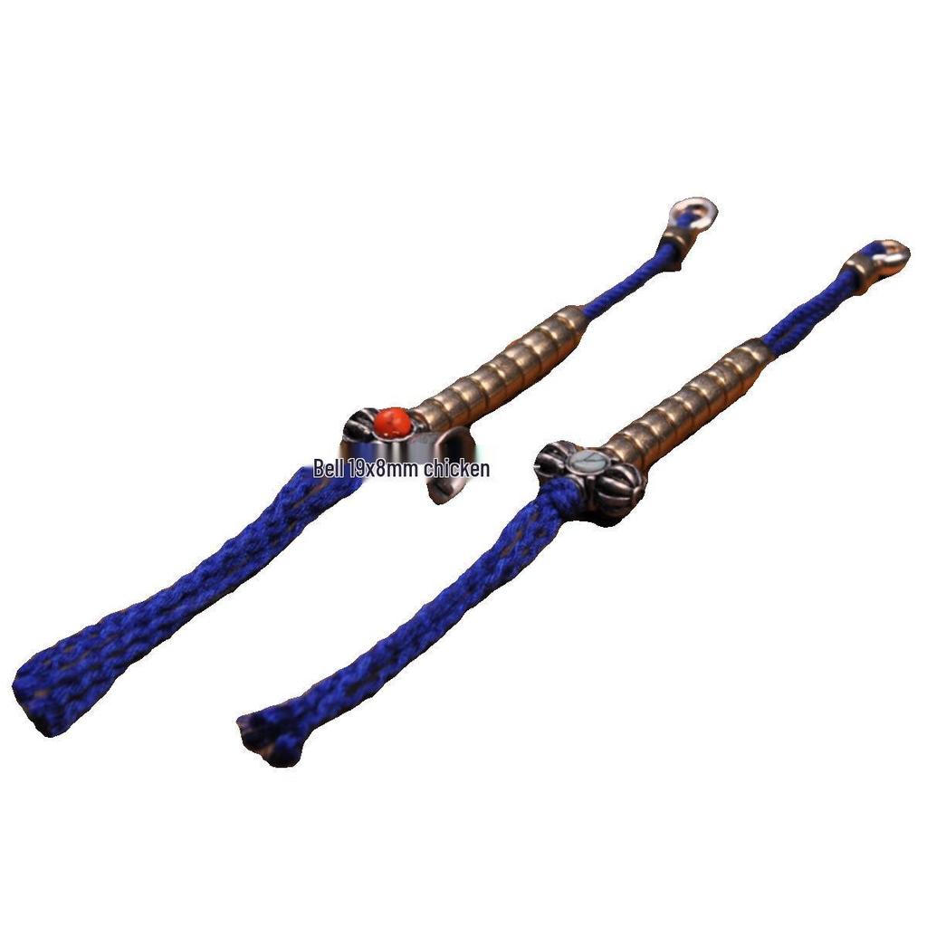 Tibetan Silver White Copper Vajra Bell Ritual Pendant with Star, Moon, and Bodhi Design.