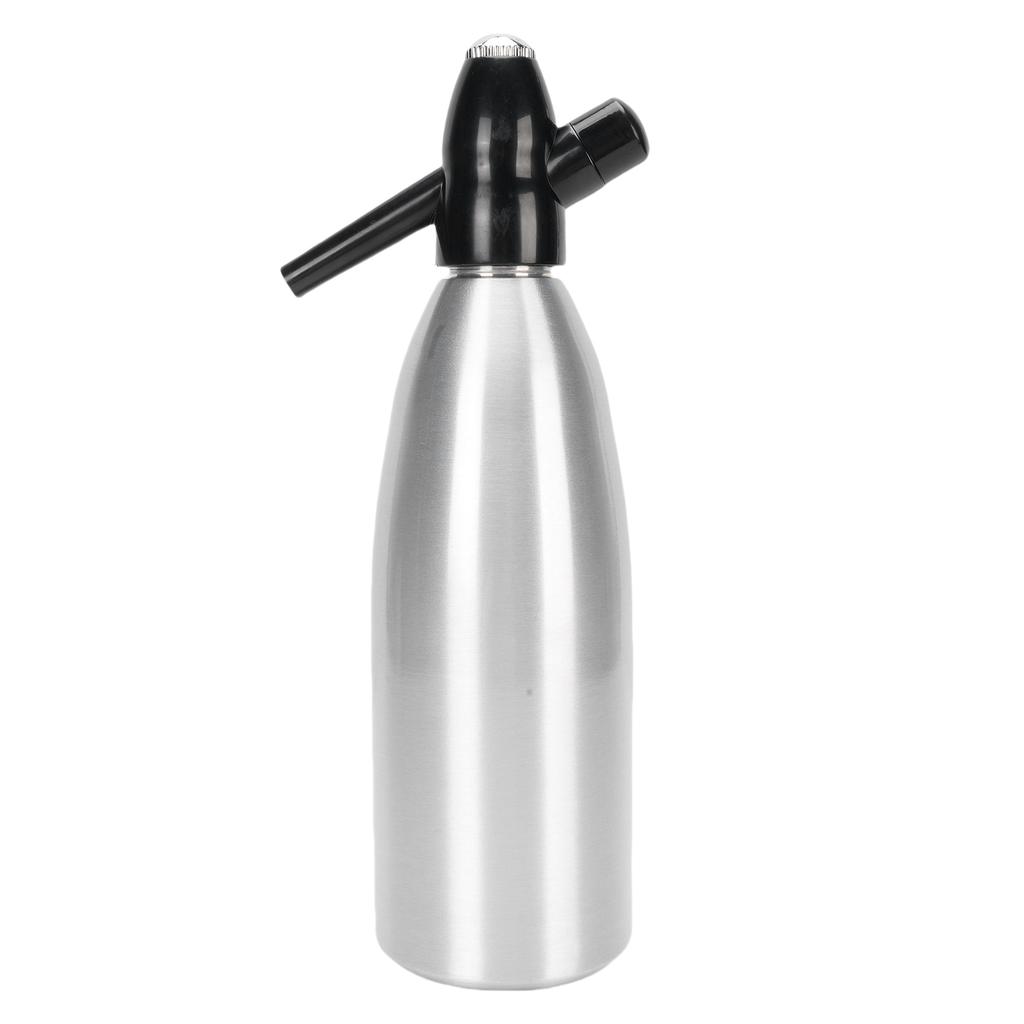 Sparkling Water Maker 1L Soda Siphon Portable Soda Maker for Home Bar Outdoor Use Making Cocktails