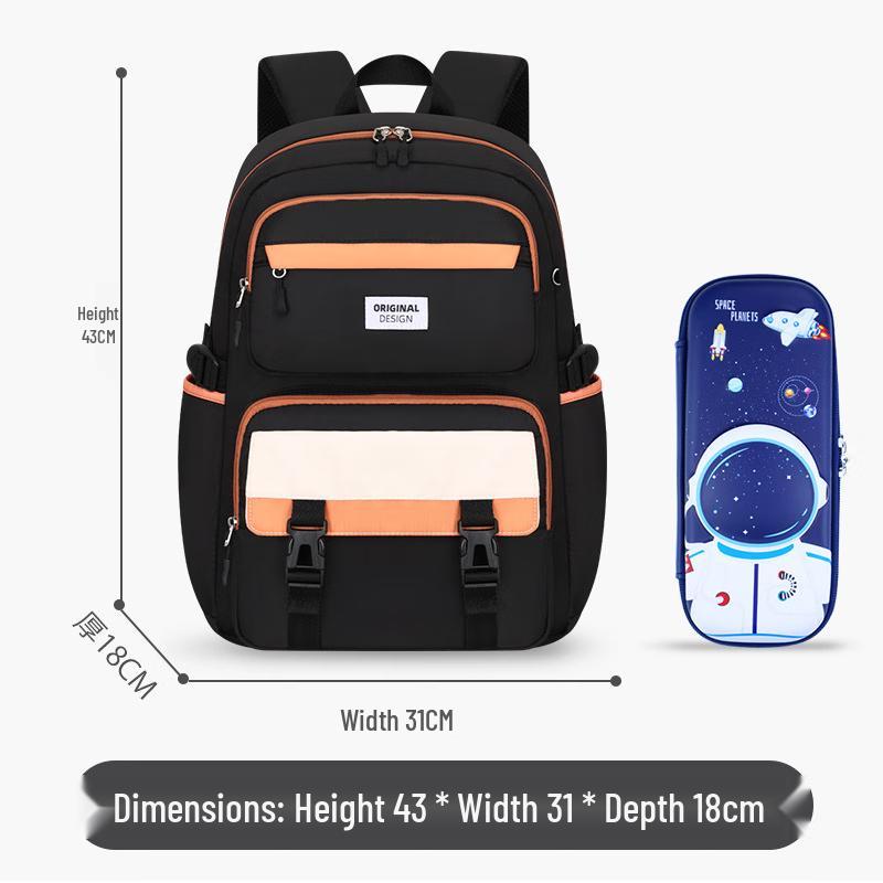 CHUNLONG Ergonomic Splash-Proof School Backpack for Primary Students