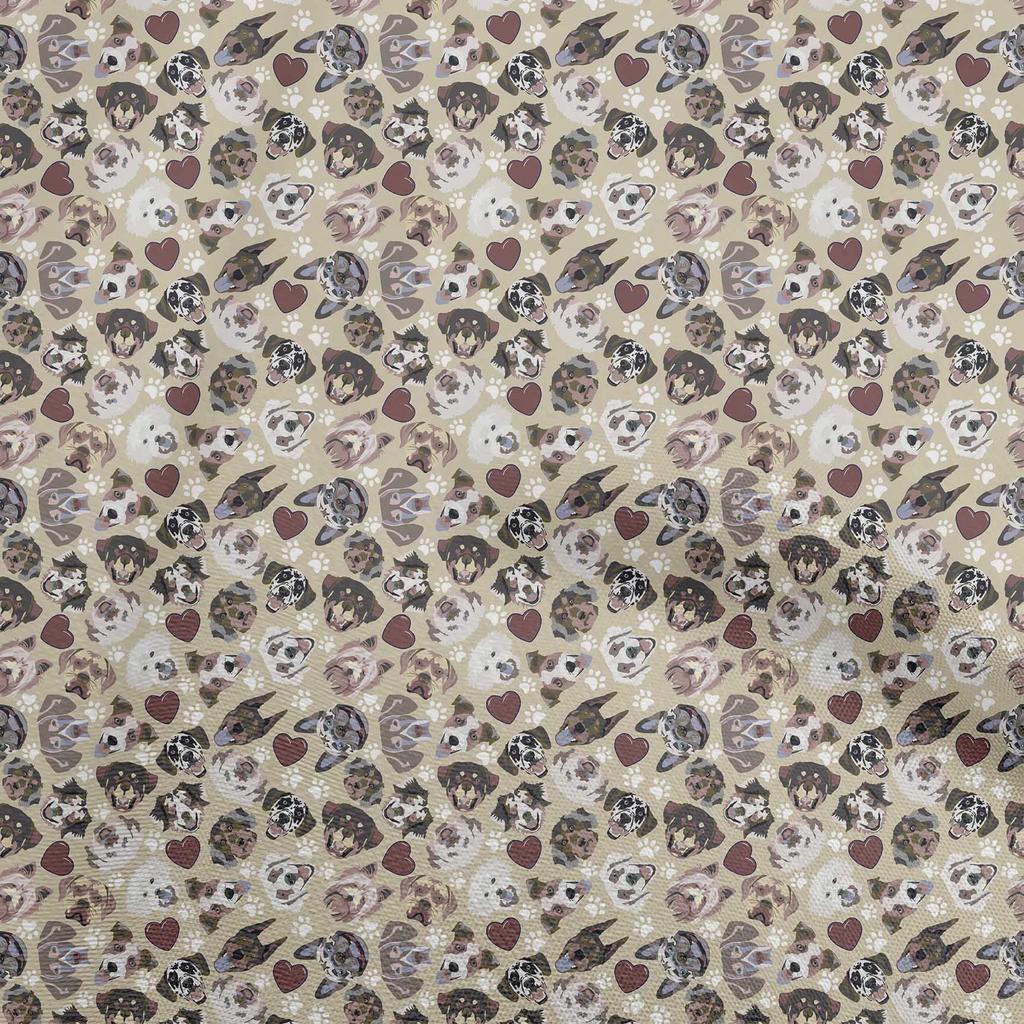 oneOone Cotton Flex Brown Fabric Cactus Diy Clothing Quilting Fabric Print Fabric By Yard 40 Inch