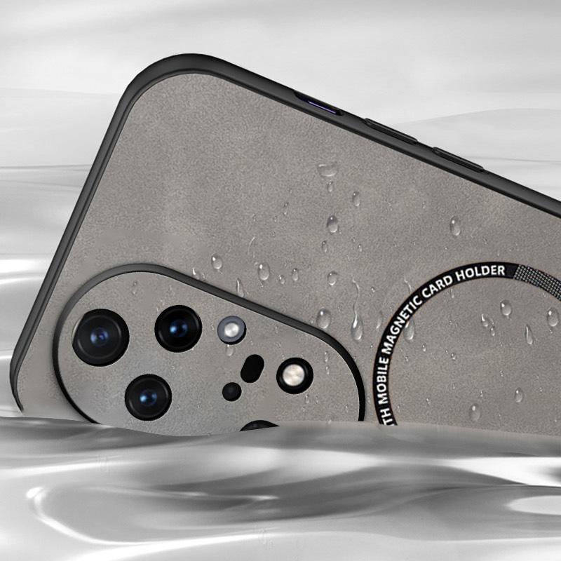 Vintage Fluff Leather Magnetic Soft Case For Huawei Mate 50 40 30 Honor 8X 9X 10 20 Lite 30 50 60 70 90 Nova 11 10 9 P60 P50 P40 P30 Pro Magsafe Cover