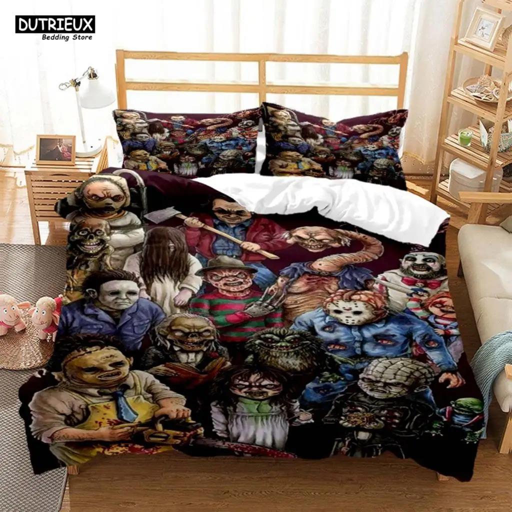 Cartoon Cat King Full Queen Duvet Cover Lovely Pet Kitty Bedding Set Animal Quilt Cover 2/3pcs Purple Polyester Comforter Cover