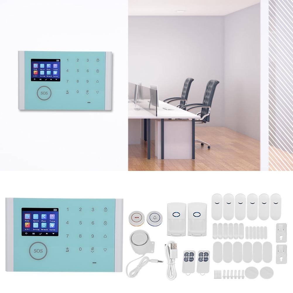 WifiGSmGPRS Type Intelligent Home Security System Burglar Alarm DIY Wireless Kit for House Office