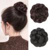 Fake Hair Flower Bun Head Wig Hair Extensions Claw Hair Bun Bridal Donut Chignon  Women