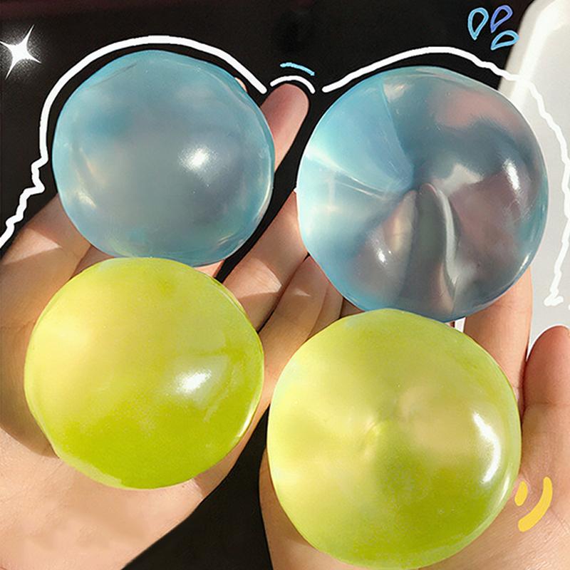 Squishy Plasticity Mochi Fidget Toys Transparency Coconut Oil Maltose Squeeze Toy Funny Anti-Stress Sensory Toy For Kids Adults