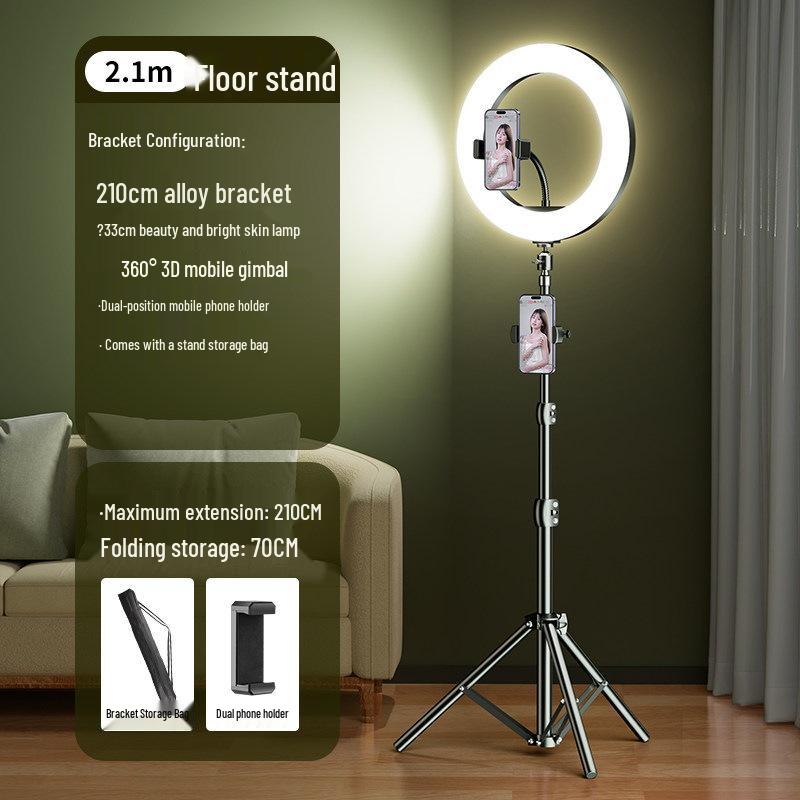 Complete Mobile Streaming Stand with Fill Light for Beauty and Douyin Selfies