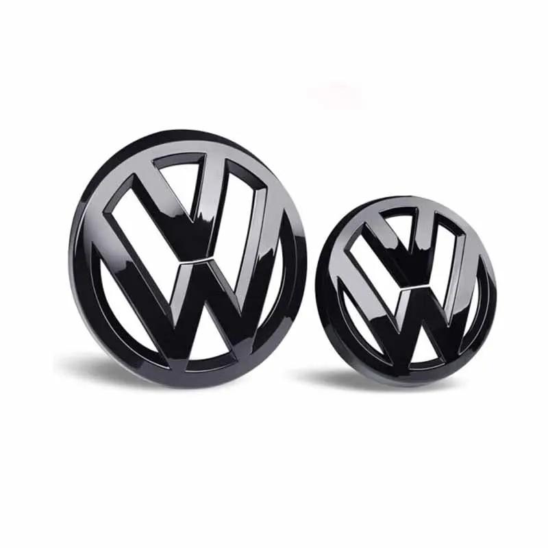 2026 Quente Para VOLKSWAGEN VW 2 Peças Tampa da Grelha Frontal & Tampa do Emblema Traseiro Autocolantes com Logótipo para Volkswagen VW POLO Golf 4-8 MK4-MK8 Sportva