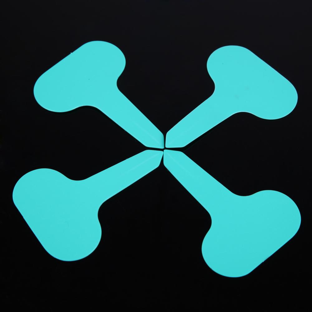 100pcs Identification Frosted Sign Flower Tree Tag Mark Potted Plant Nursery Signs Prompt Card Plastic T-type Label