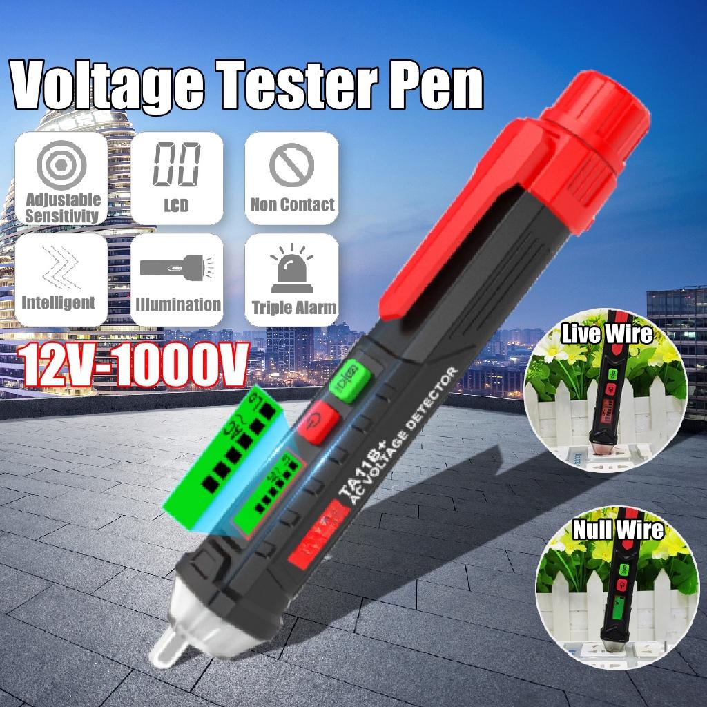 AC/DC Digital Display Multi-function Induction Test Pencil Sound/Light Alarm AC / 12~1000V Non-Contact Voltage Detector