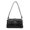 Retro Solid Color Small Bag Versatile Messenger Bag Commuter Simple Shoulder Bag Fashion Design Underarm Bag