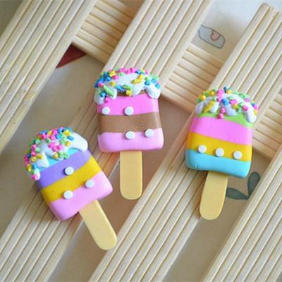 3 Farben Kawaii Spiral Eis Polymer Clay Für DIY Handydeko(Zufällig)