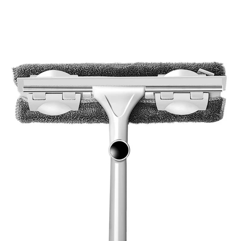 

Бытовая уборка Новая щетка с длинной ручкой Очиститель окон Скребок для стекла Телескопическая штанга Вращающаяся головка Инструменты Аксессуары Принадлежности белый