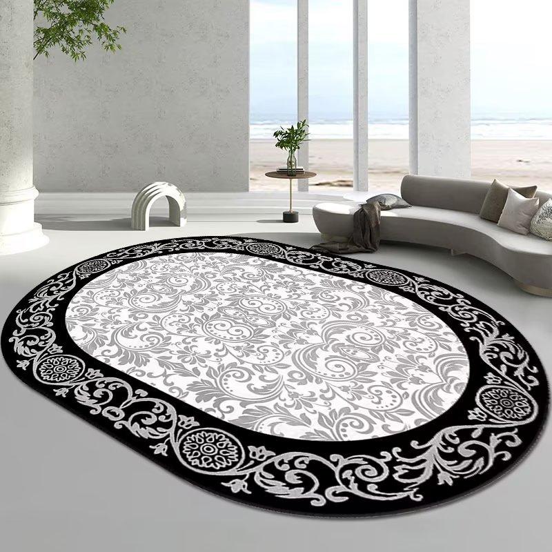 

Овальный ковер для гостиной, коврик под диван и журнальный столик, коврик для пола в комнату, ковер для спальни у кровати 80 * 120Cm