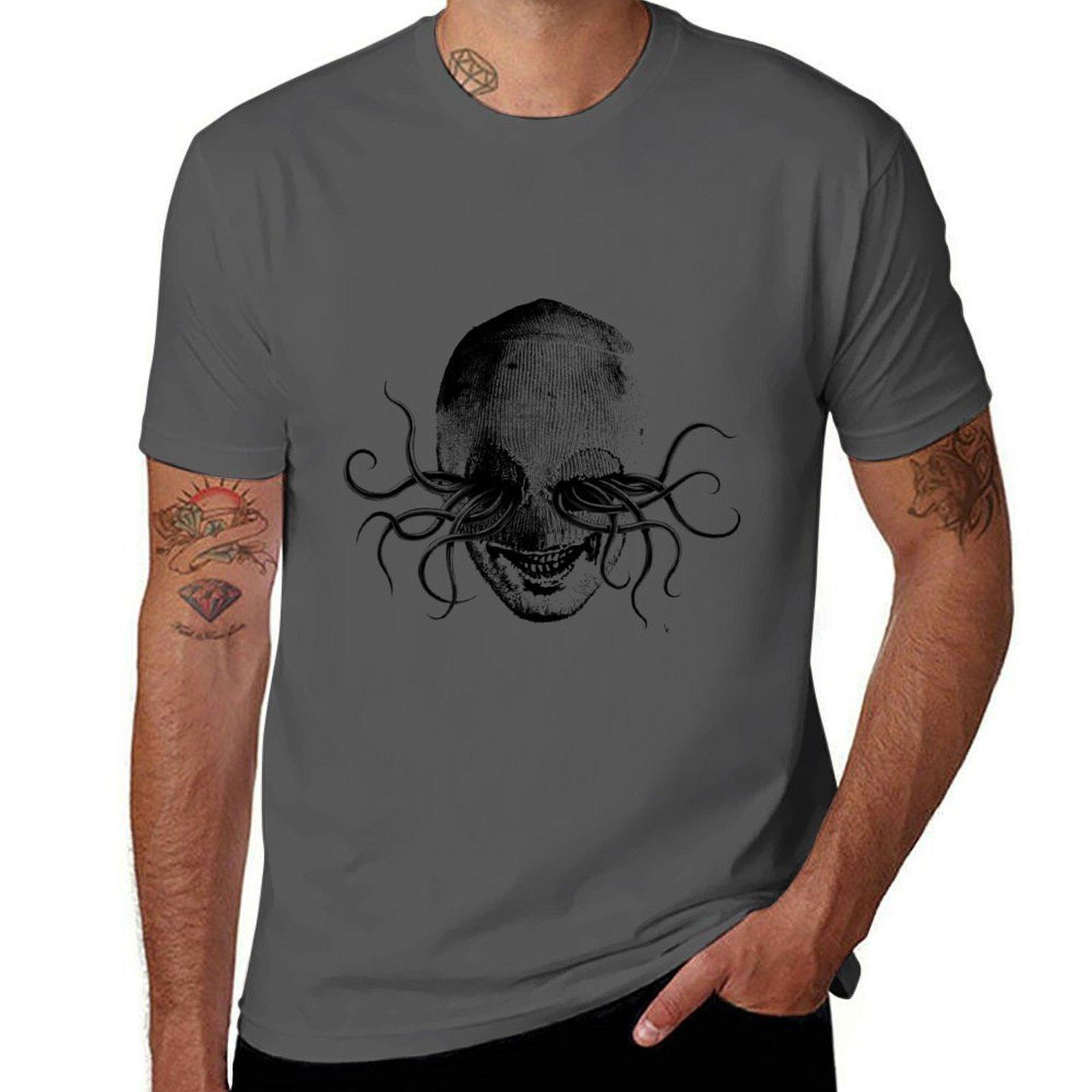 

The mysterious octopus T-Shirt man t shirt cotton high quality t shirts for man graphic funny T-Shirt 4XL