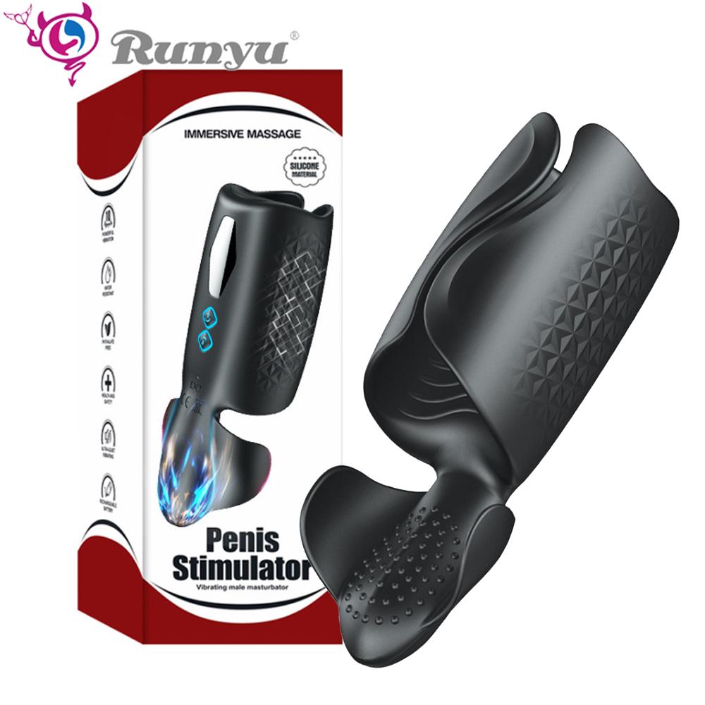 Powerful Vibrator Glans Massager Penis Stimulation Penis Delay Trainer Male Masturbator Sex Machine Sex Toys for Men Adults