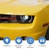 Headlight Protective Film Tail Light Decoration Lamp Cover Sticker For For Chevy Camaro 2010-2013 Exterior Accessoriess Smocked Black