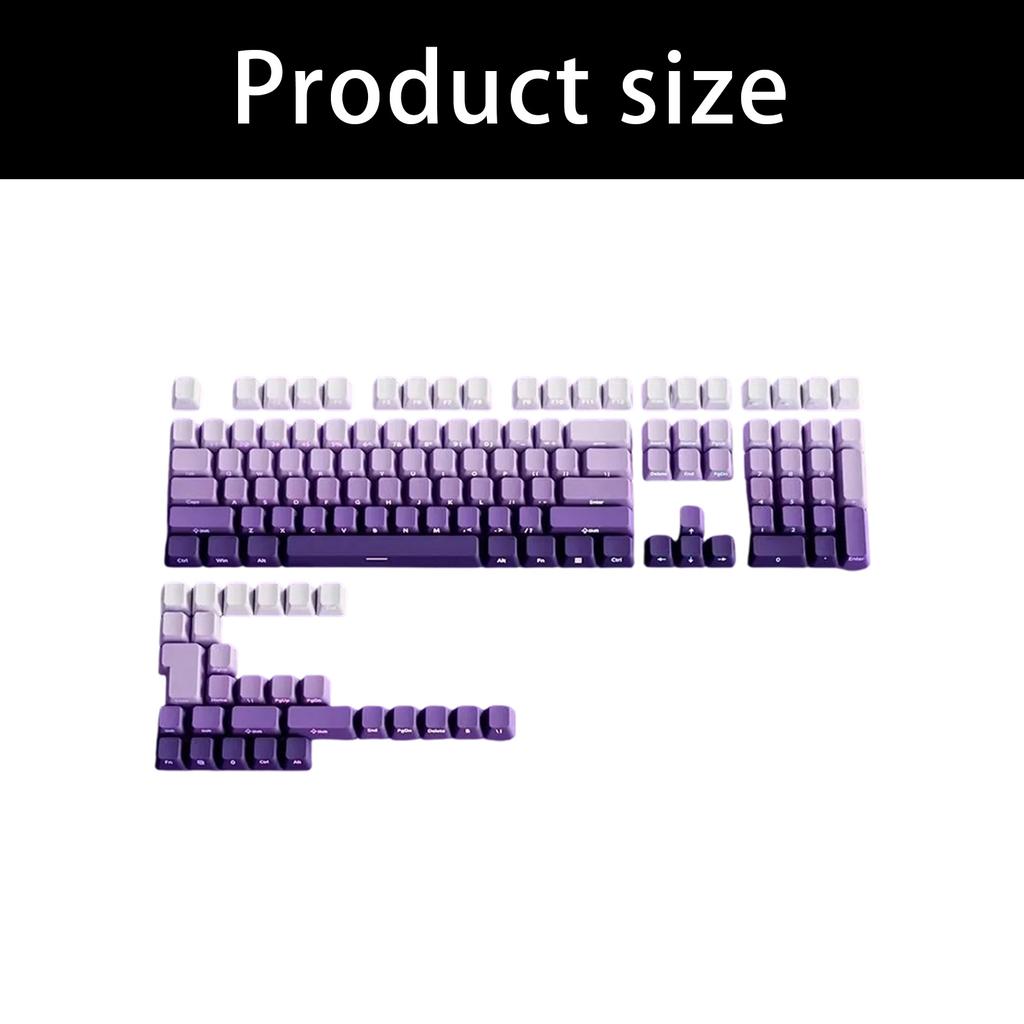 Gradation Keycaps Cartoon 133 Keys PBT Keycap Mechanical Keyboards Caps for 6.25U Keyboards Gaming Accessories