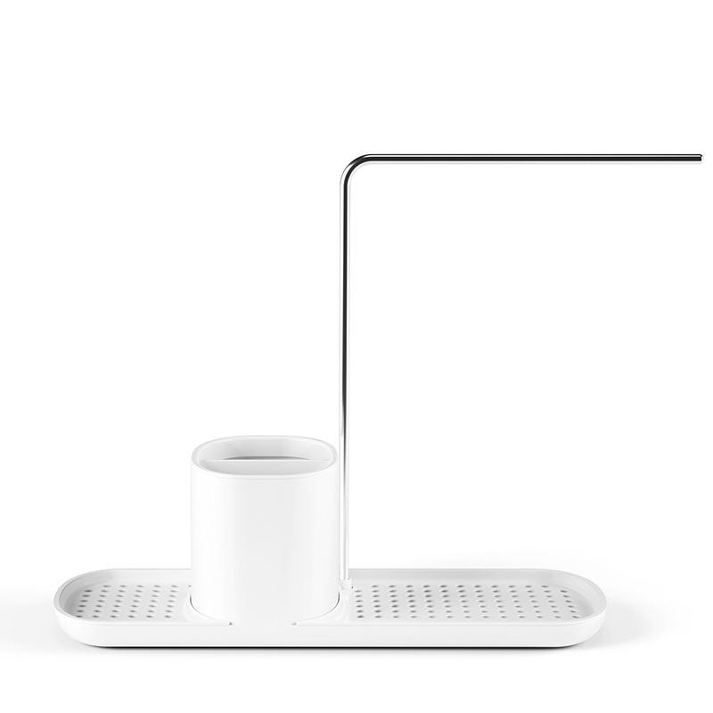 Stainless Steel Soap Dispenser with Draining Rack