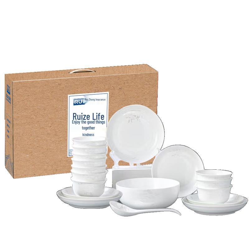Wan Ting White Rose 18-Piece Dinnerware Set