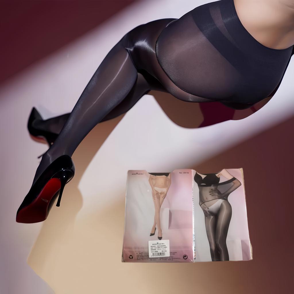 Sexy Oversize Pantyhose Women High Density Oil Glossy Silky Hosiery Plus Size Seamless Crotch Dance Underwear Transparent Tights