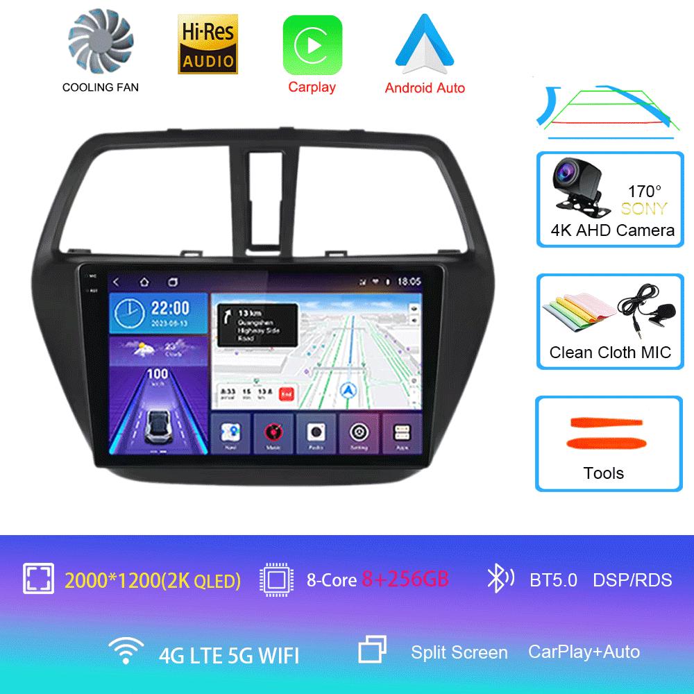 Android 14 Car Radio For Suzuki SX4 2006-2014 Multimedia Video Player 2 Din 4G WIFI Wireles Carplay Navigation GPS RDS Head Unit