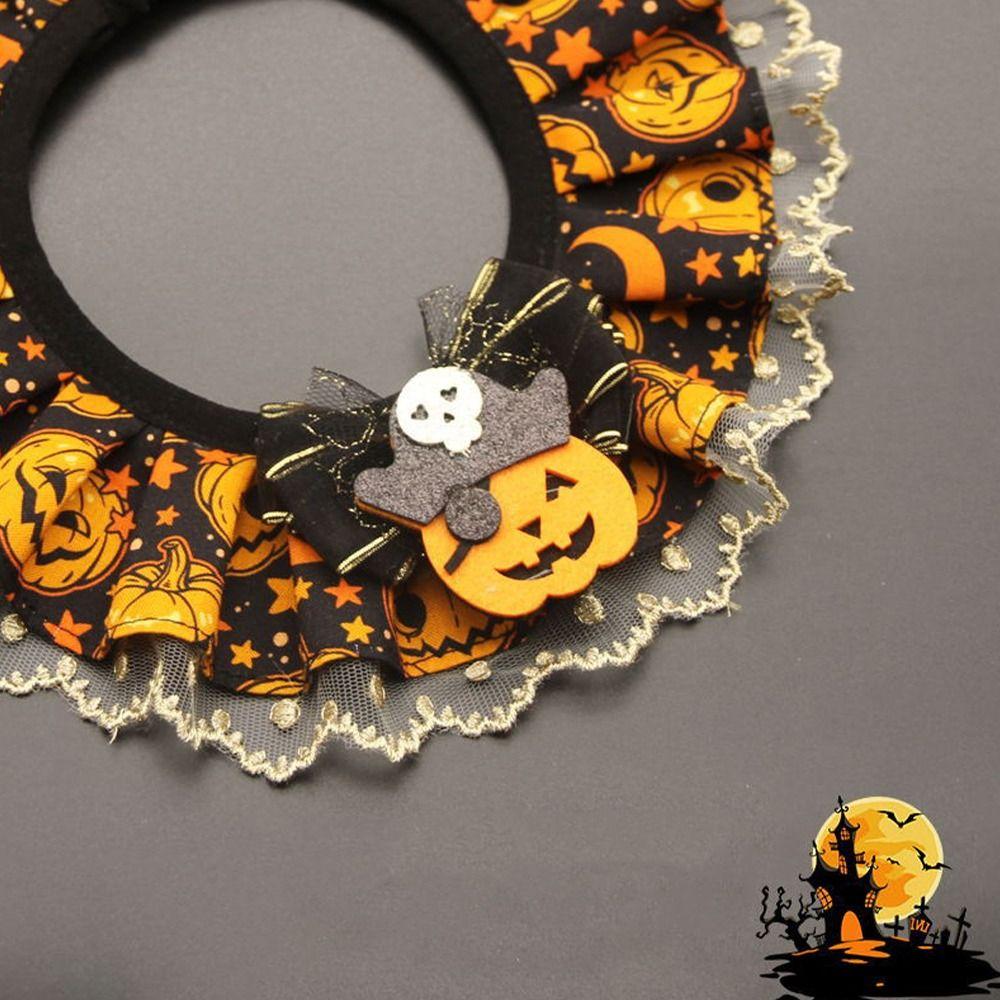 Cool Pet Pumpkin Lace Collar Creative Pet Bib Scarf  Small Medium Pets