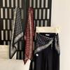 1 New Simple And Fashionable Waist Seal Triangle Scarf Women'S Triangle Belt Fashion Shawl Multi-Functional Silk Scarf