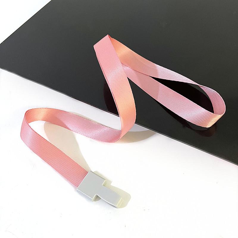 Plastic Double Sided Transparent Employees Work School Credential Badge Office Pass Id Card Holder Accessories Lanyard Decor