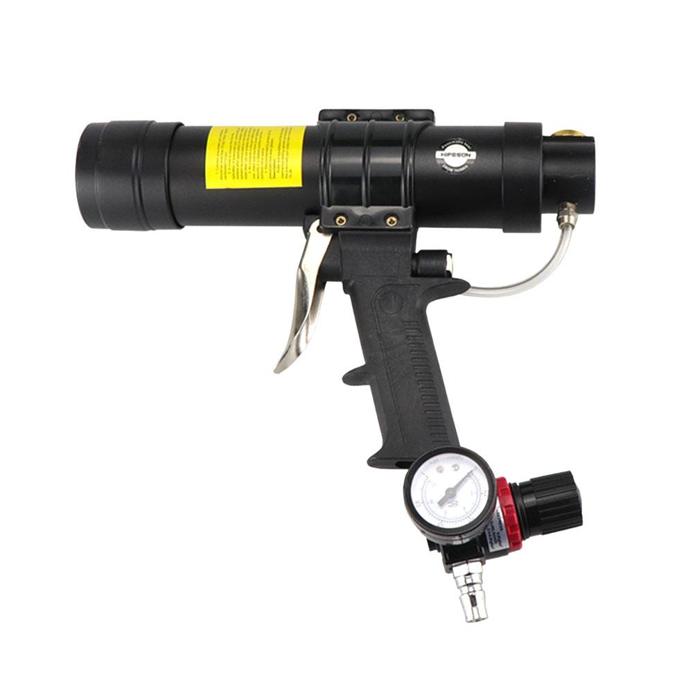 310ML Luft-Kartuschenpresse/ Pneumatischer Kartuschenspender Silikondichtstoff-Applikator Glasverklebungswerkzeug Bau-Kartuschenpresse