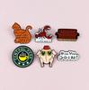 Personalized Cartoon Animal Brooch - Friends TV Show Badge with English Letter Alloy