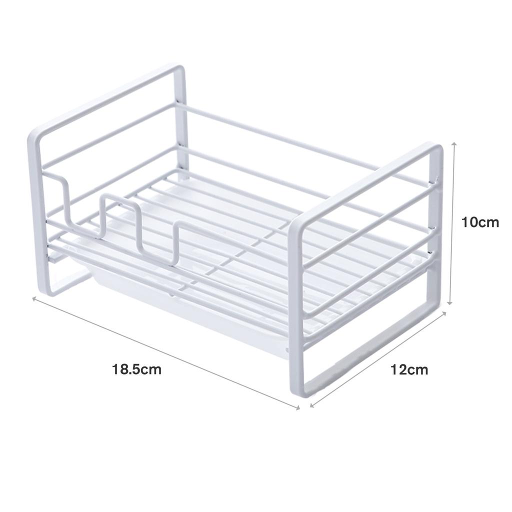 Spons Zeep Borstelhouder Keuken Zeep Opvangbak Aanrecht Sponsrek met Verwijderbaar Afdruiprek Aanrecht Organizer Zeep