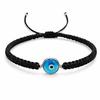 Dalia MYSTIC JEWELS - Round Evil Eye Charm Bracelet, Unisex, Adjustable Macrome Bracelet, Cotton String