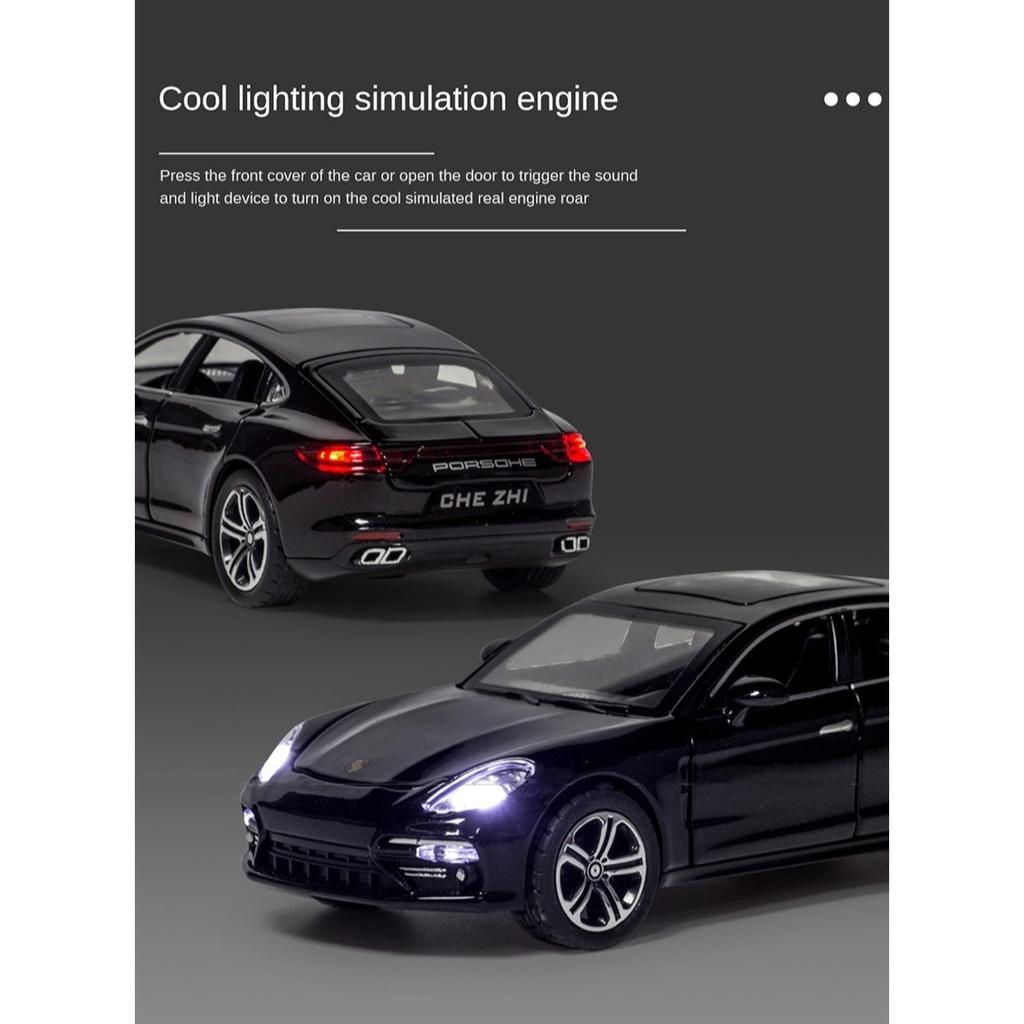 1/32 Porsche Panamera Diecasts Toy Cars Miniature Scale Alloy Simulation Vehicles Car Model Children Birthday Gifts Collection