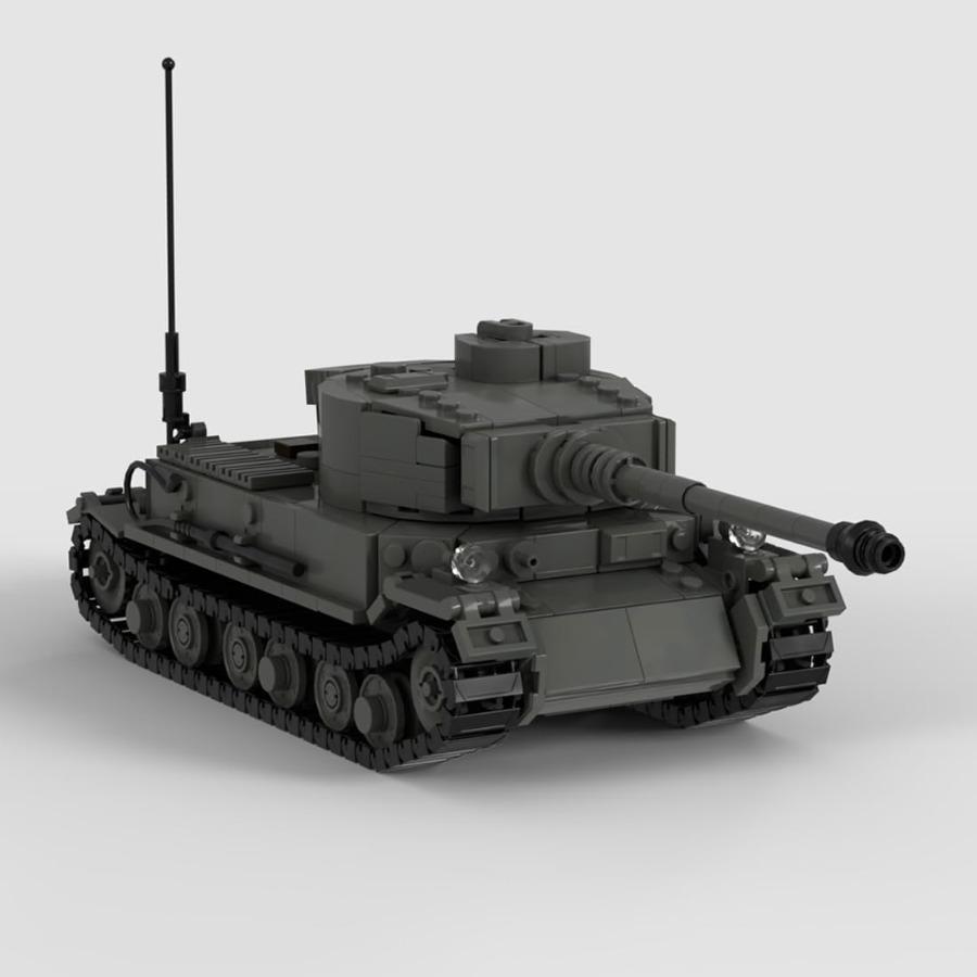 German VK4501P Tank Building Blocks Set WWII German Prototype Heavy Tank Model Military Brick Kit for Historical Display Detail