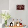 Whiskey Tin Sign Vintage Metal Wall Art Customizable Bar Decor